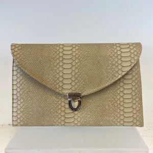 Snake skin Clutch bag